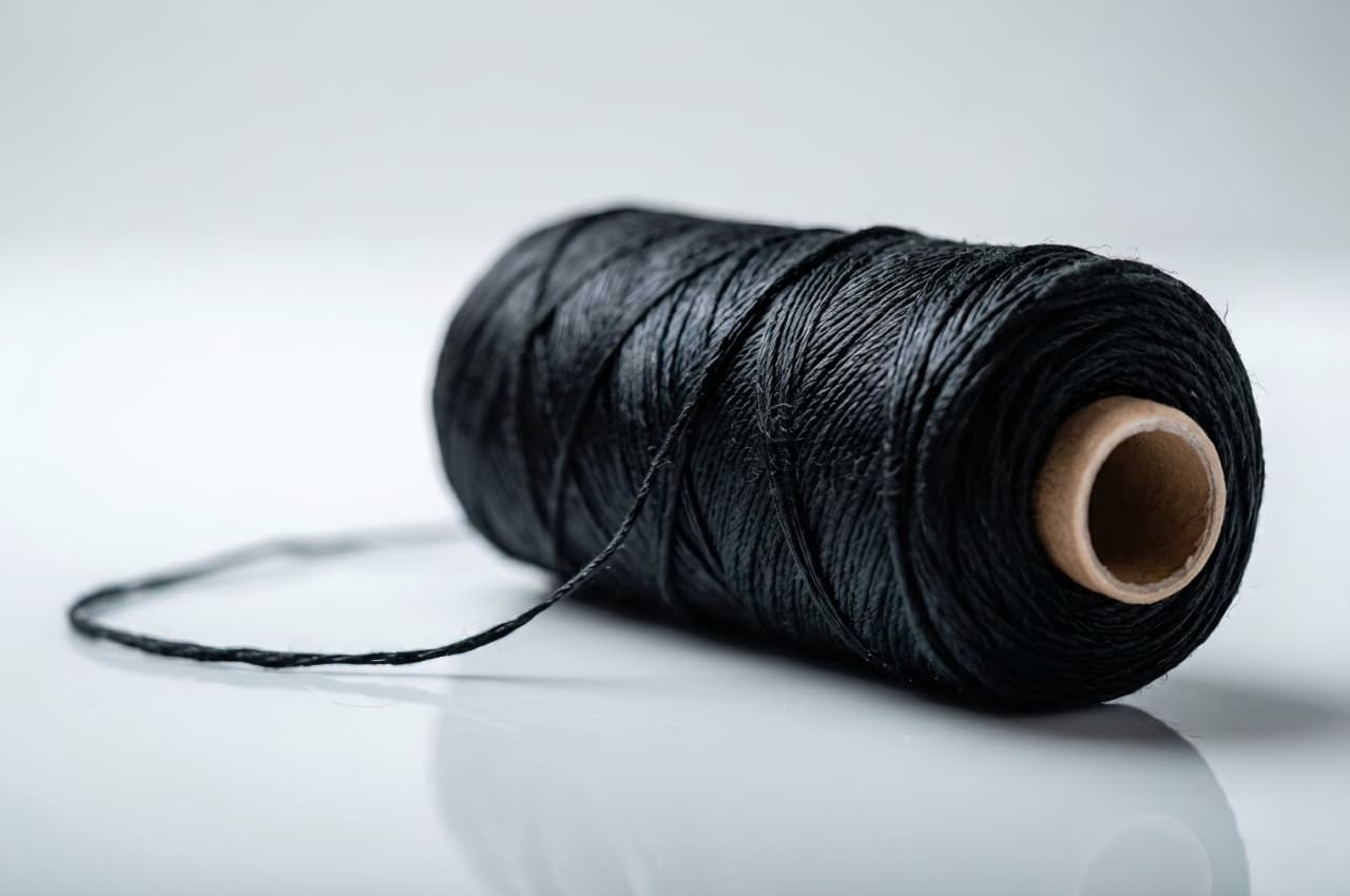 Detail of handmade string art